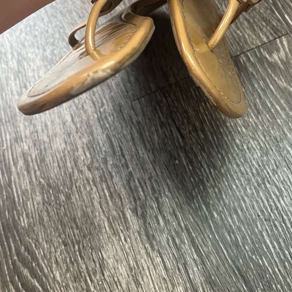 Patent Tan Tory Burch Miller Sandals - Picture 4 of 5
